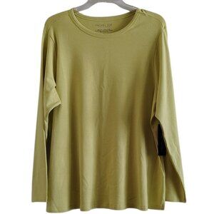 Rachel Zoe Women's Long-Sleeve T-Shirt in Yellow, Size 2X